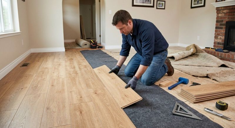 Laminate Floor Remodeling in Olathe, KS