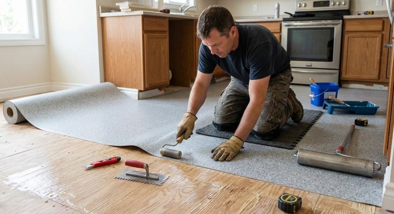 Linoleum Floor Installation in Bonner Springs, KS