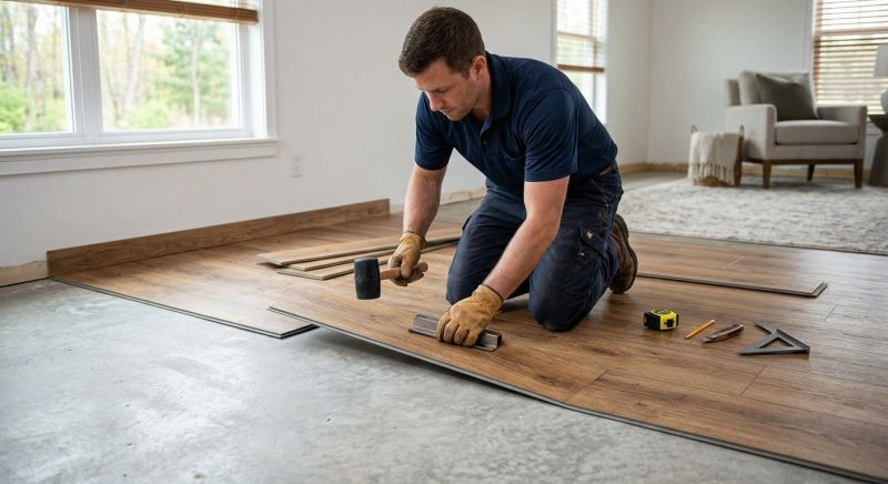 Luxury Vinyl Tile Installation in Olathe, KS