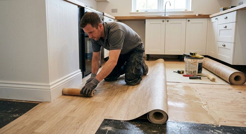 Sheet Linoleum Installation in Lenexa, KS